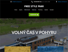 Tablet Screenshot of freestylepark.cz